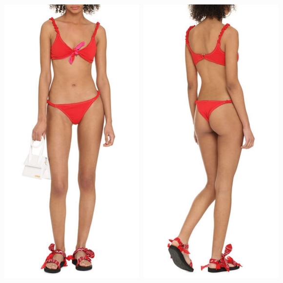 Regina Olga Luca Bikini Set in Red Size 3 NWT - Picture 4 of 11